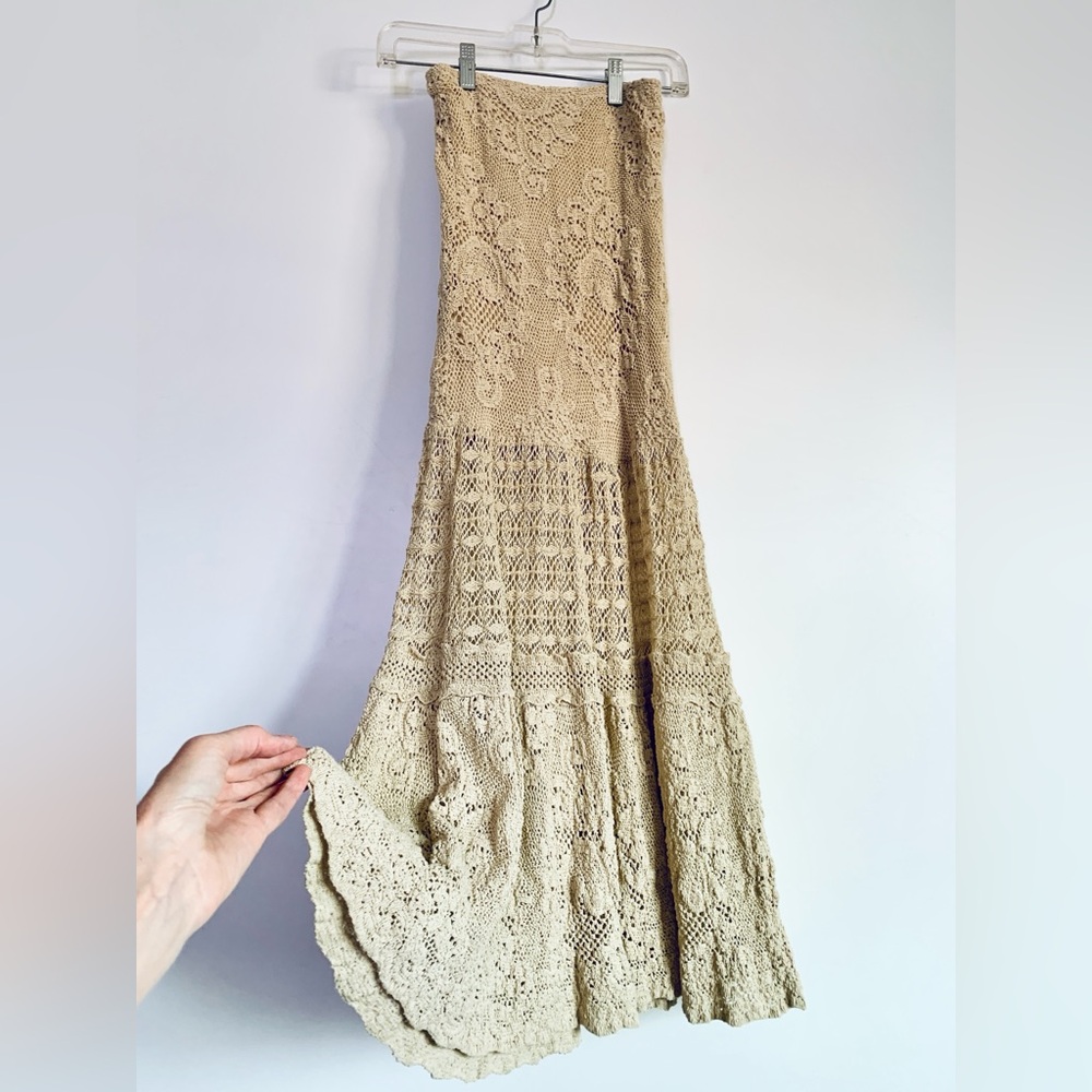 STUNNING Vintage Crocheted Dress (I have also loved this as a skirt 🥰😍)🤍🤍🤍
